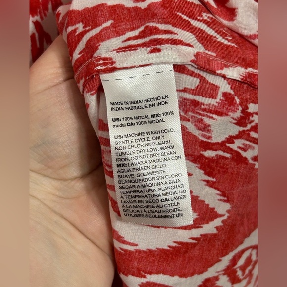 Chicos Boho Ikat Tassel Accent Popover Blouse Womens Size 20-22 - Picture 12 of 14